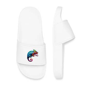 Chameleon - Kids’ Pool Sliders - white - Front