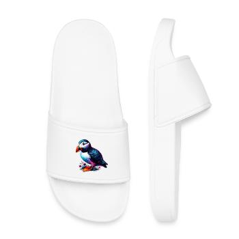 Puffin - Kids’ Pool Sliders - white - Front