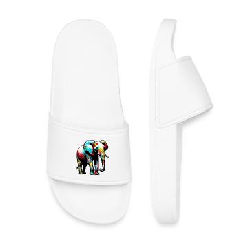 Elephant - Kids’ Pool Sliders - white - Front