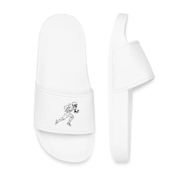 American Football Sketch - Kids’ Pool Sliders - white - Front
