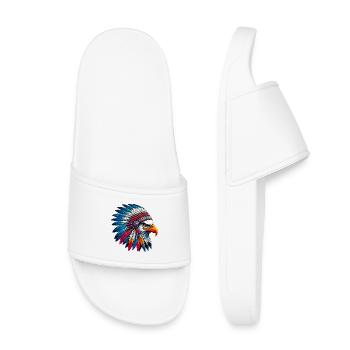 American Indian Eagle American Red Skins - Kids’ Pool Sliders - white - Front