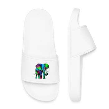 Éléphant - Claquettes enfant - blanc - Devant