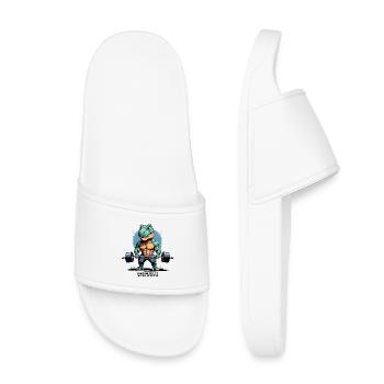 Dino muscles in development - Kids’ Pool Sliders - white - Front