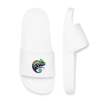 Chameleon - Kids’ Pool Sliders - white - Front
