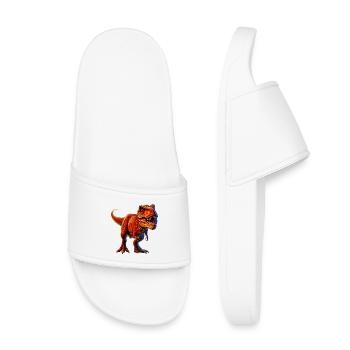 Dinosaure - Claquettes enfant - blanc - Devant