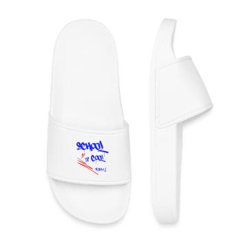 School is cool, enrollment - Kids’ Pool Sliders - white - Front