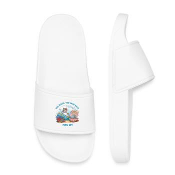 Meeresmagie mit Einhorn - Kinder Badelatschen - Weiß - Vorne