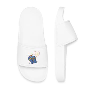 Vacances à la mer - Claquettes enfant - blanc - Devant