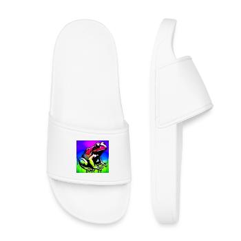 frog - Kids’ Pool Sliders - white - Front