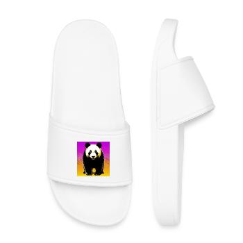 Panda - Kinder Badelatschen - Weiß - Vorne