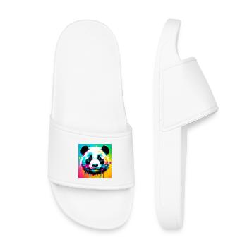 Panda - Kinder Badelatschen - Weiß - Vorne