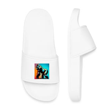 gorilla - Kids’ Pool Sliders - white - Front