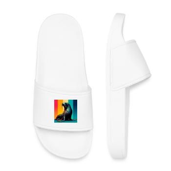 Phoque - Claquettes enfant - blanc - Devant