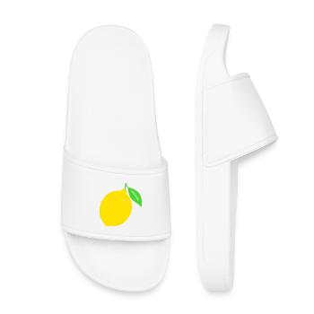 Citron Flat Print Design - Claquettes enfant - blanc - Devant