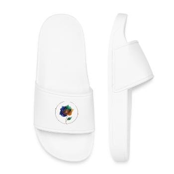 Bague Fleur Jeu de Couleur - Claquettes enfant - blanc - Devant