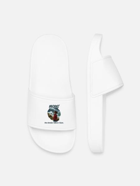 Moin inclusive coastal wind - Kids’ Pool Sliders - white
