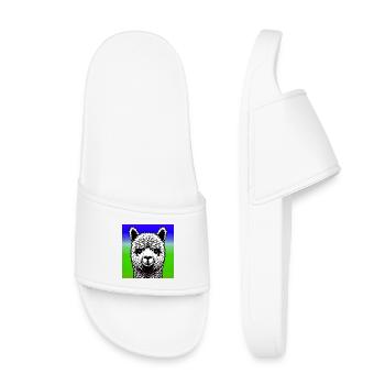 Alpaga - Claquettes enfant - blanc - Devant