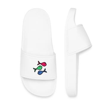 FISH. MEMORY. SARDINE. APRIL FOOL. SEA - Kids’ Pool Sliders - white - Front