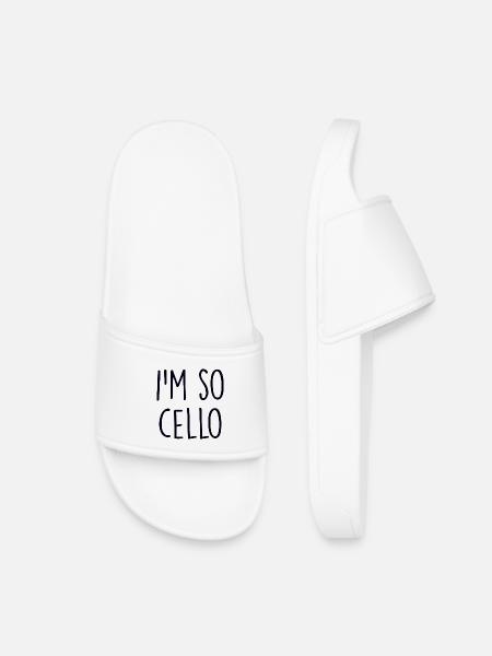 Cello Violine - Kinder Badelatschen - Weiß