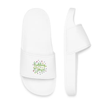 Printemps au cœur - Claquettes enfant - blanc - Devant
