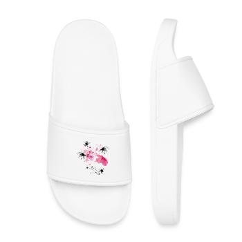 Blüten Fantasie - Kinder Badelatschen - Weiß - Vorne