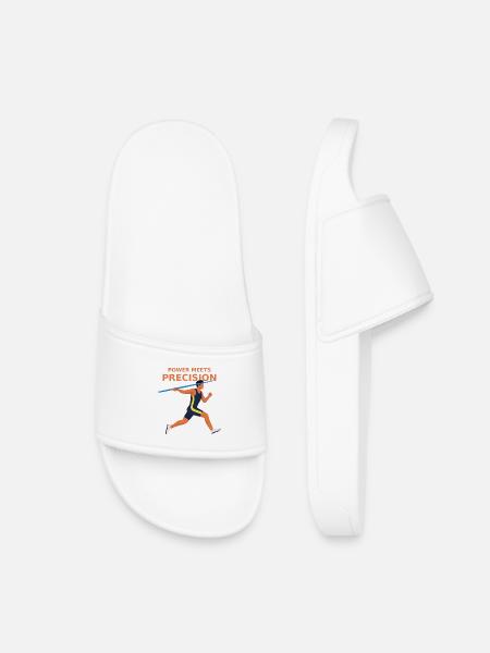 Power meets precision - javelin throw - Kids’ Pool Sliders - white
