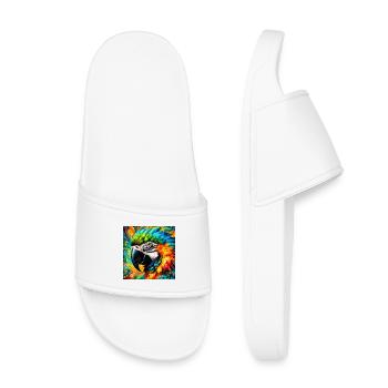 perroquet - Claquettes enfant - blanc - Devant