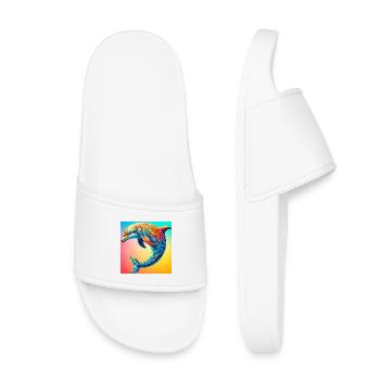 dauphin - Claquettes enfant - blanc - Devant