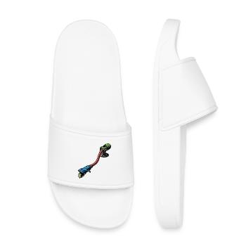 Mon cœur bat en 33 fois - Claquettes enfant - blanc - Devant