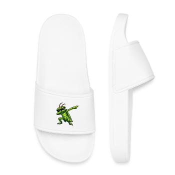Tamponnement de la sauterelle - Claquettes enfant - blanc - Devant