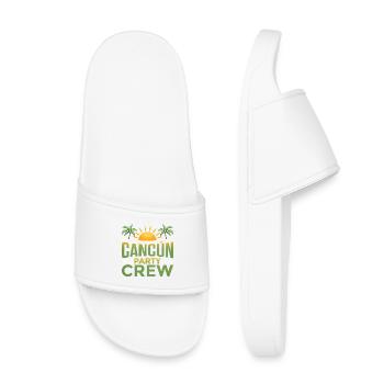 Équipe de la fête de Cancún - Claquettes enfant - blanc - Devant