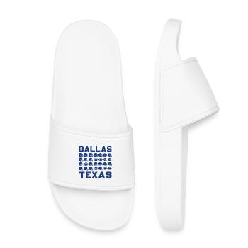 Dallas Texas Football-Helme Muster - Kinder Badelatschen - Weiß - Vorne