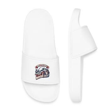 Conversation de moulinet Seulement Pêche bruyante - Claquettes enfant - blanc - Devant
