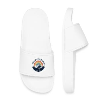 Montagne arc-en-ciel Amour sans frontières - Claquettes enfant - blanc - Devant