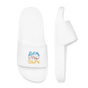 Sea Sand Sun - Kids’ Pool Sliders - white - Front