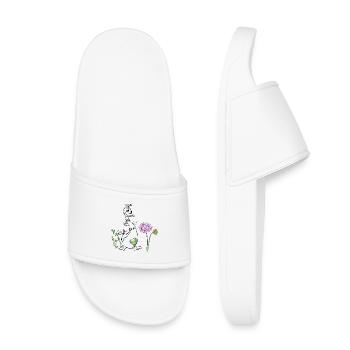 Duck in the meadow - Kids’ Pool Sliders - white - Front