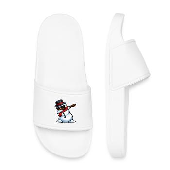 Éponge le bonhomme de neige - Claquettes enfant - blanc - Devant