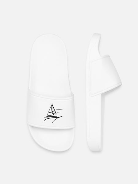 Fast sailboat - Kids’ Pool Sliders - white