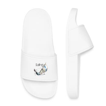 sailing - Kids’ Pool Sliders - white - Front