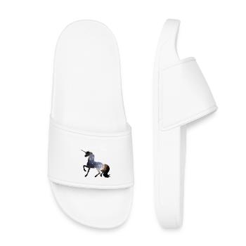 licorne magique star univers licorne immortel - Claquettes enfant - blanc - Devant