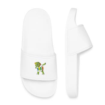 St. Vincent and the Grenadines Dabbing turtle - Kids’ Pool Sliders - white - Front
