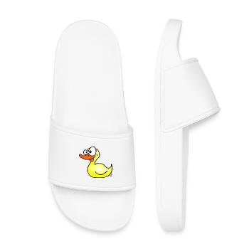 Ente - Kinder Badelatschen - Weiß - Vorne