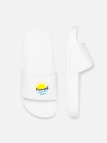 Sunrise Ocean – Sonne & Wellen Icon - Kinder Badelatschen - Weiß