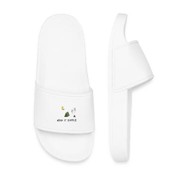 Simple tente coloré - Claquettes enfant - blanc - Devant