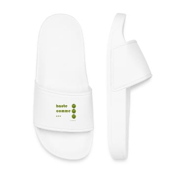 high as 3 apples - Kids’ Pool Sliders - white - Front