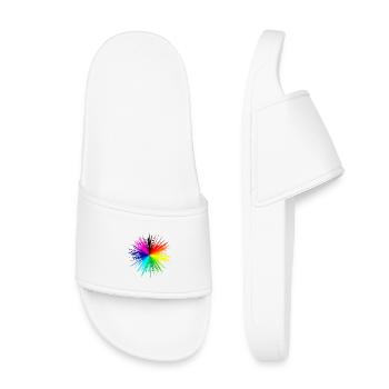Color explosion radial burst - Kids’ Pool Sliders - white - Front