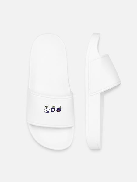 Funny plums - Kids’ Pool Sliders - white