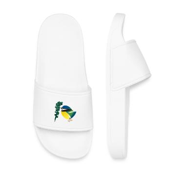 vogel - Kinder Badelatschen - Weiß - Vorne
