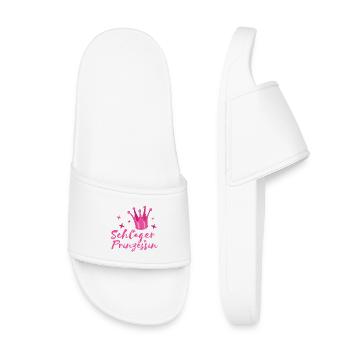 Schlager Princess Schlagerfan Krone folk music - Kids’ Pool Sliders - white - Front