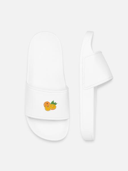 Orange Summer Fruit Delicious Fun Gift - Kids’ Pool Sliders - white